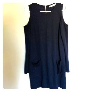 Open shoulder long sleeve dress